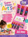 Super Mega Art Set 208 Piezas – Maletín Creativo Infantil